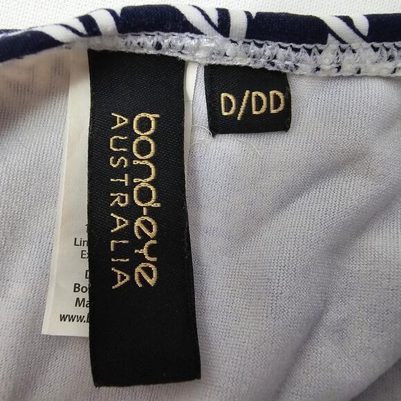 Bond-eye Australia One-piece Swimsuit Navy/White US Size 6, AUS 10 D/DD - Picture 8 of 10